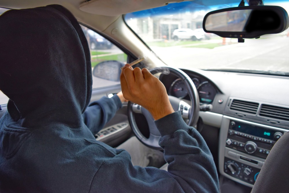 Smoking Marijuana In A Parked Car In California